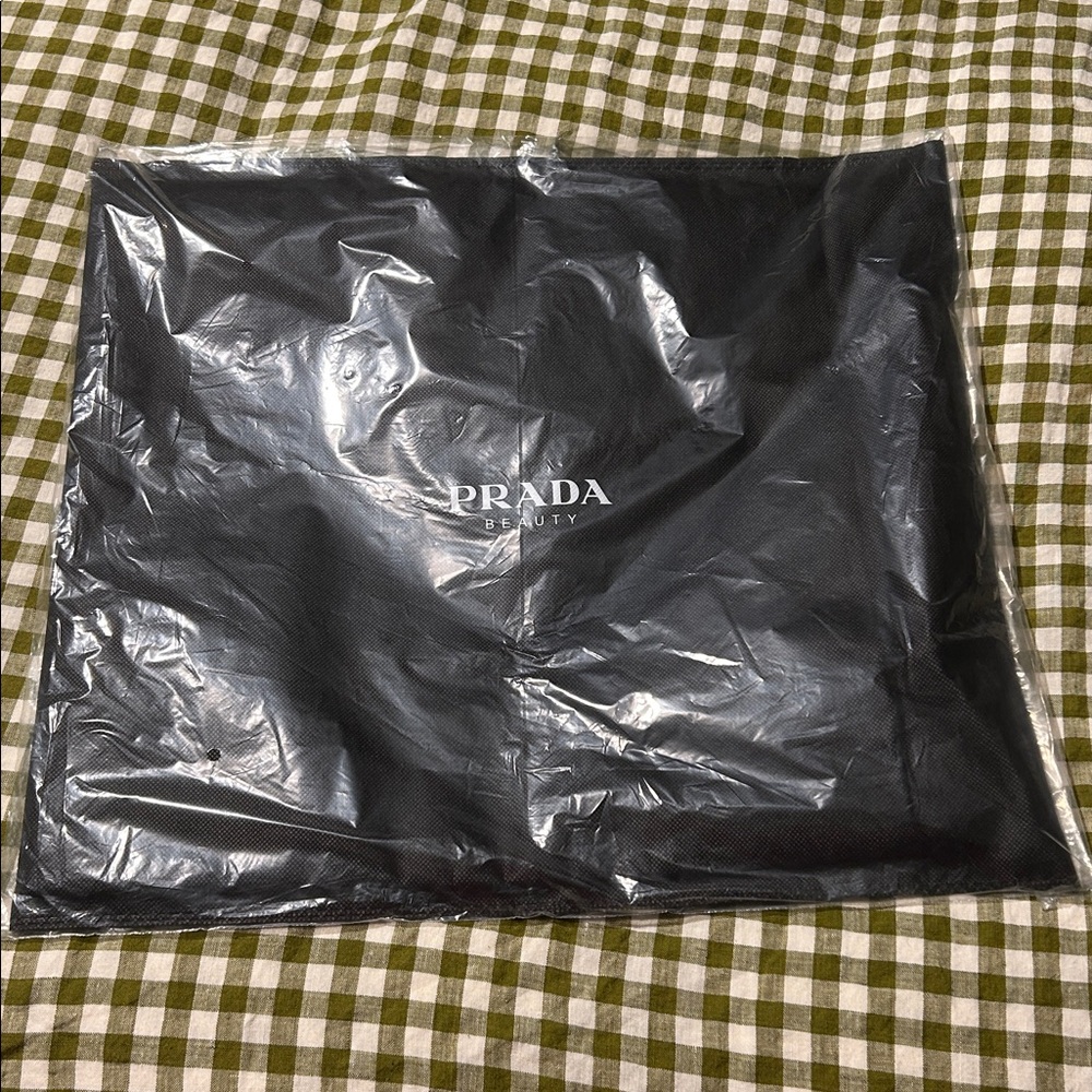 Prada Beauty Reversible Fabric Tote With Pouch NWT - Picture 6 of 7